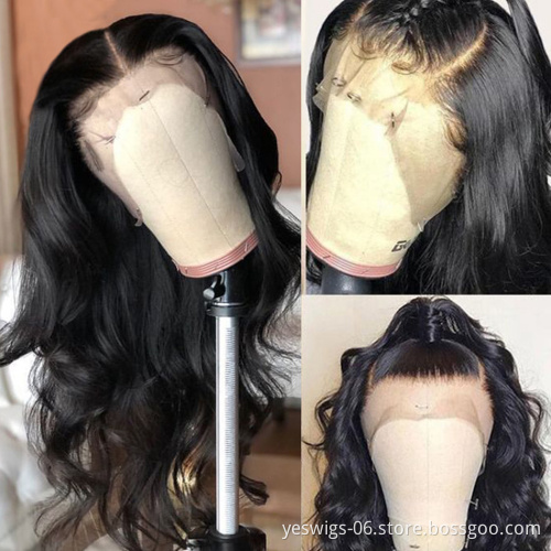 Yeswigs Natural Wave Hd Full Lace Frontal Human Hair Wigs Body Wave Raw Indian Cuticle Aligned Virgin Human Hair Lace Front Wigs